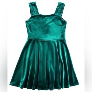 NWT Florence Eiseman Stretch Green Emerald Velvet Dress Size
